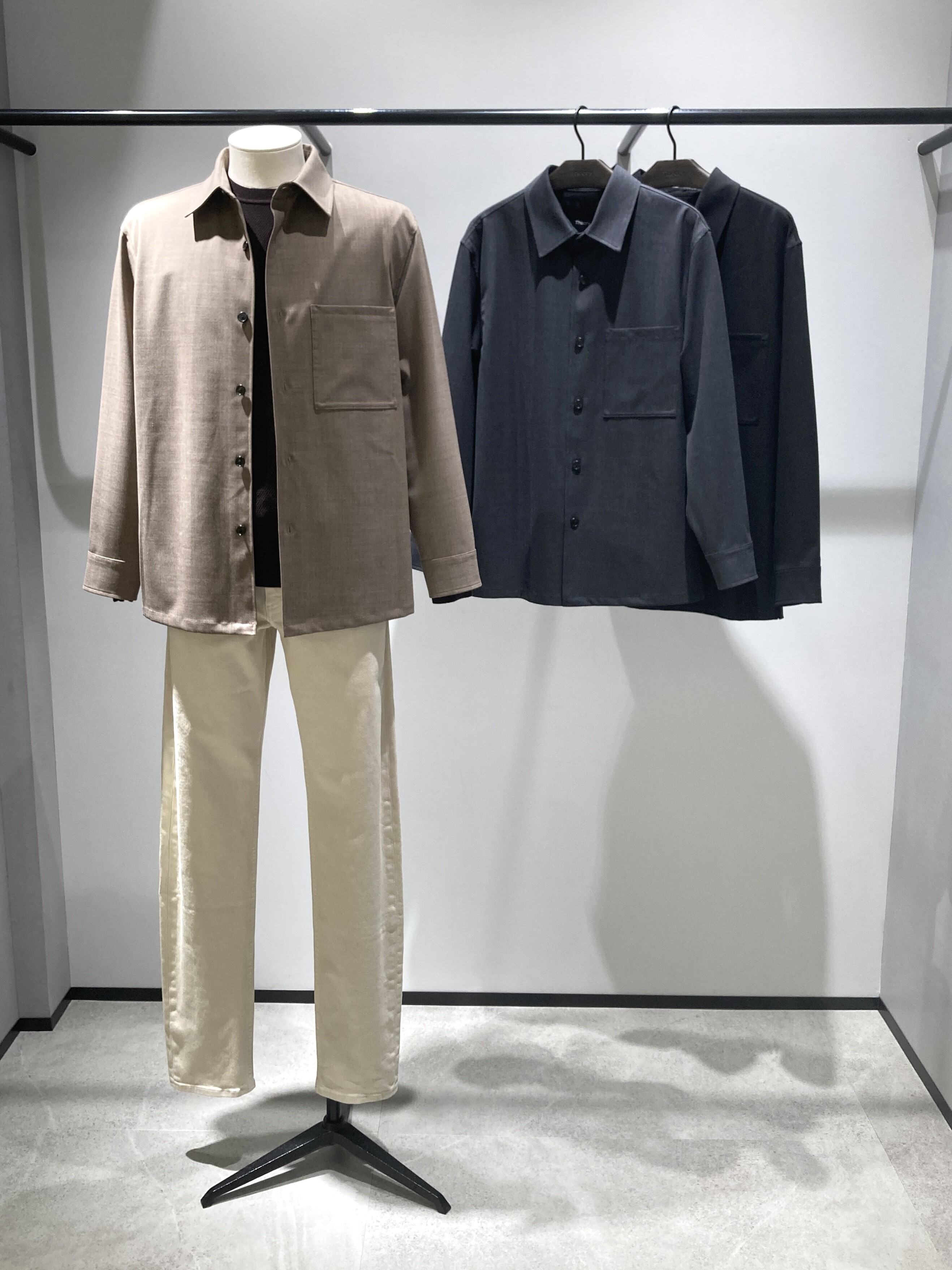 【美品】セオリー/ストレッチジャージーセットアップ/イージースーツ/チャコール 美品】セオリー/ストレッチジャージーセットアップ/イージー
