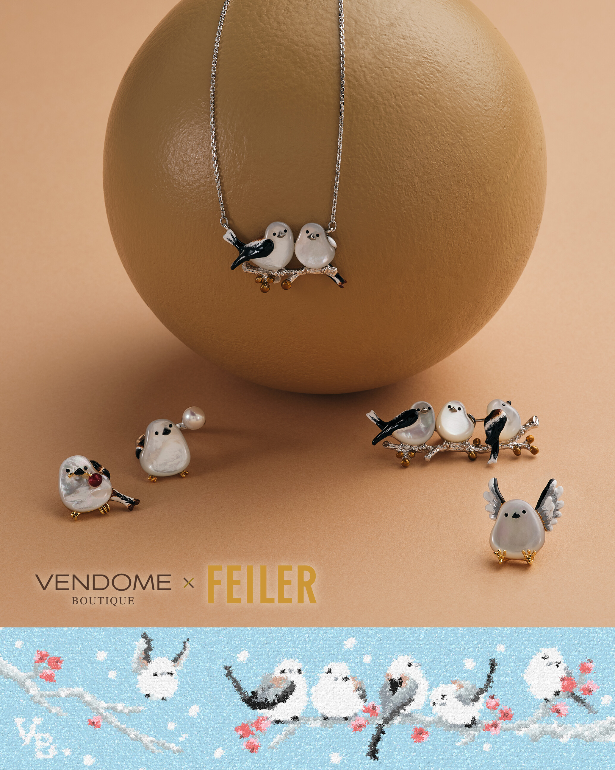 ミル・シマエナガ様 VENDOME BOUTIQUE×FEILER シマエナガコレクションのご紹介 | ショップ