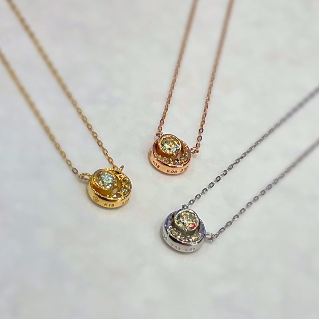 フェスタリア ビジュソフィア ムーン 月 あずけ ダイヤ ネックレス 