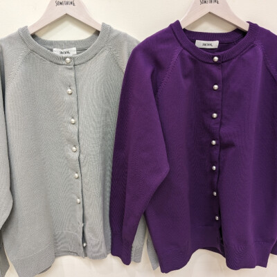 【サムシング】　PERAL　KNIT　CARDIGAN