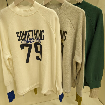 【サムシング】KNIT　SWITCHING　SWEAT