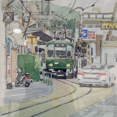 江ノ電まで⁉️🚃水彩で描かれる横浜や海外の風景たち✍🏻💭