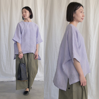 ”CHISHIRO”涼しい麻のプルオーバー