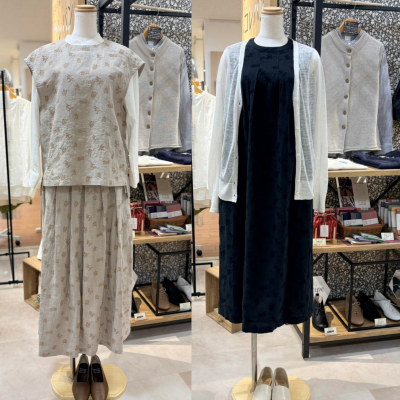 noflのリネンオリーブ刺繍シリーズ