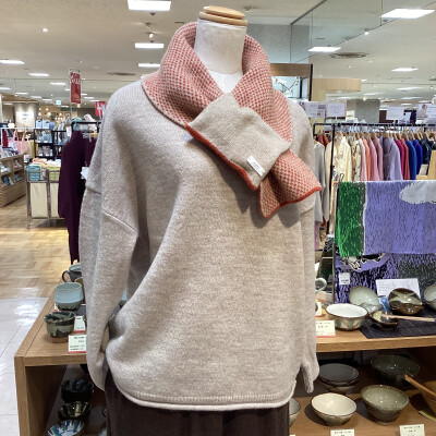 【nofl】アルパカウール丸首プルオーバー入荷しました