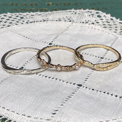 【agete】春らしいパールリングのご紹介💍