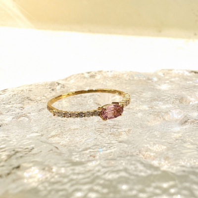 【CHARMY】※数量限定※ 夕焼け色を閉じ込めた宝石 ― パパラチアサファイア新作リング入荷しました♪🪷