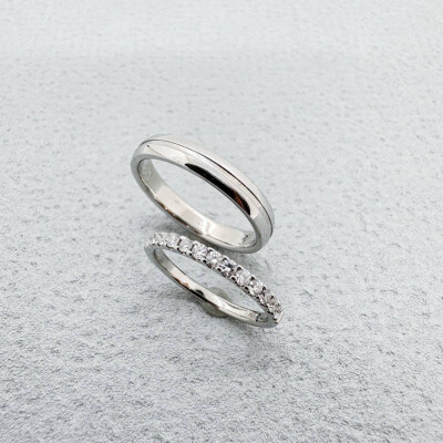 【CHARMY】ハーフエタニティご結婚指輪