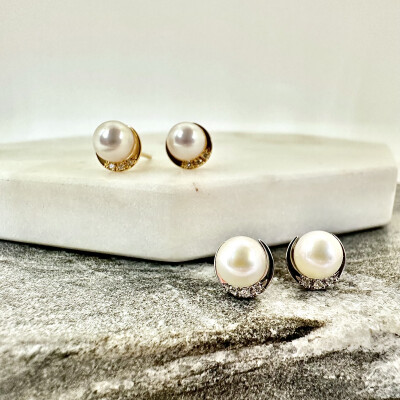 〈CHARMY〉アコヤパール×ムーンピアス🌙