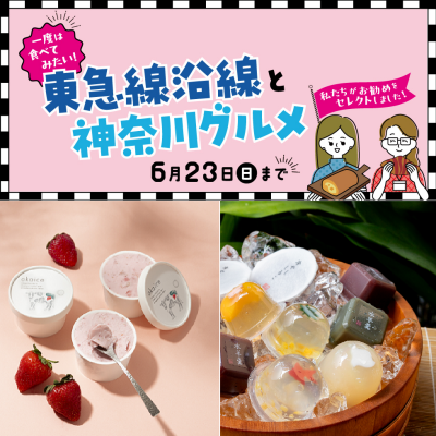 ネットショッピングで初夏にぴったりの爽やか涼菓を！　「一度は食べてみたい 東急線沿線と神奈川グルメ』
