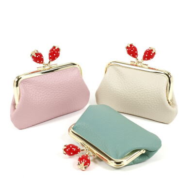 【新作】いちごのがま口♦小銭入れ