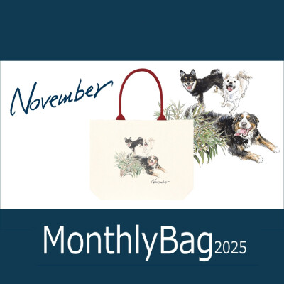 【ワンちゃんモチーフ】11月限定！マンスリーバッグ