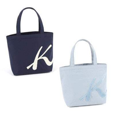 【新作】ふわふわ刺繍ロゴ♦ハンドバッグ