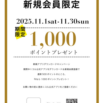 【11月限定キャンペーンのご案内】
